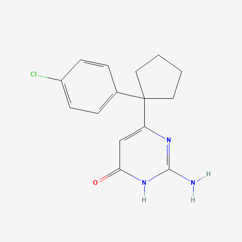 2-amino-6-[1-(4-chlorophenyl)cyclopentyl]-1H-pyrimidin-4-one (CAS: 1374421-00-7) - Related Chemical Product