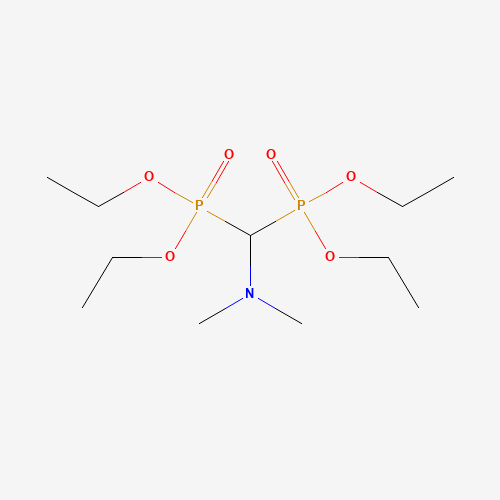 1,1-bis(diethoxyphosphoryl)-N,N-dimethylmethanamine (CAS: 18855-52-2) - Chemical Structure and Molecular Formula 