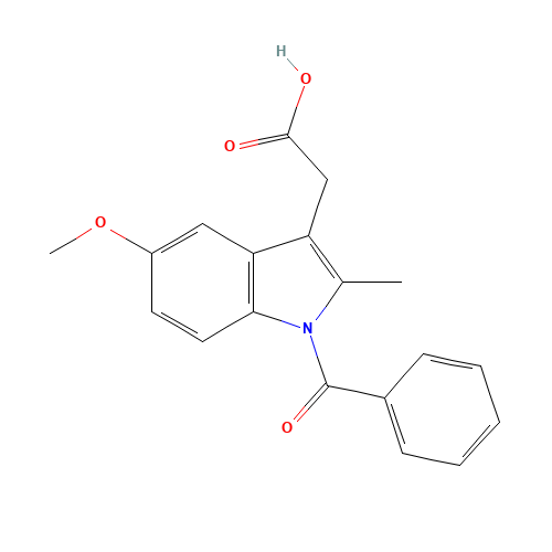 2-(1-benzoyl-5-methoxy-2-methylindol-3-yl)acetic acid (CAS: 1601-19-0) - Related Chemical Product