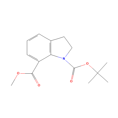 1-O-tert-butyl 7-O-methyl 2,3-dihydroindole-1,7-dicarboxylate (CAS: 197460-40-5) - Related Chemical Product