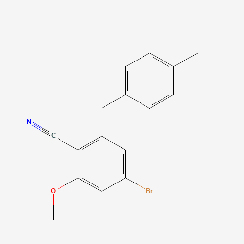 4-bromo-2-[(4-ethylphenyl)methyl]-6-methoxybenzonitrile (CAS: 1022983-70-5) - Related Chemical Product