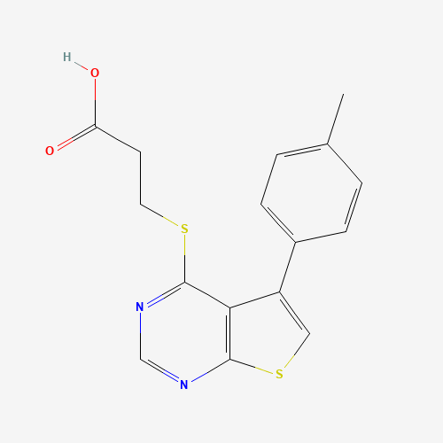 3-[5-(4-methylphenyl)thieno[2,3-d]pyrimidin-4-yl]sulfanylpropanoic acid (CAS: 329907-28-0) - Related Chemical Product
