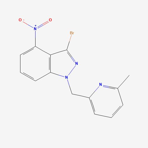3-bromo-1-[(6-methylpyridin-2-yl)methyl]-4-nitroindazole (CAS: 1313408-93-3) - Related Chemical Product
