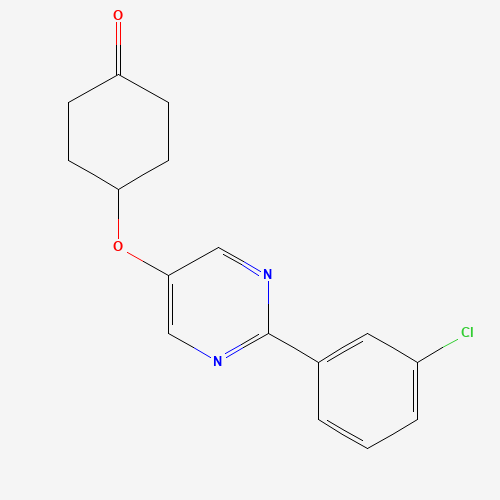 4-[2-(3-chlorophenyl)pyrimidin-5-yl]oxycyclohexan-1-one (CAS: 1314391-45-1) - Related Chemical Product