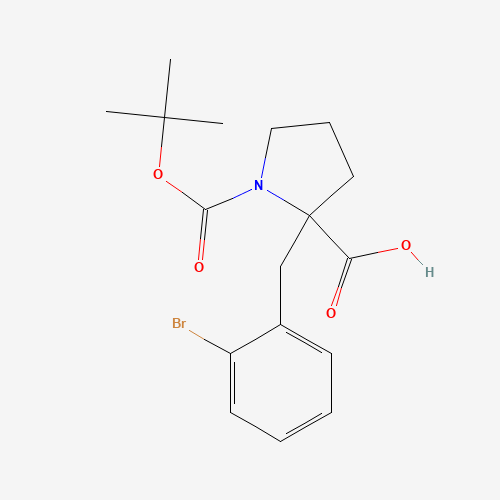 2-[(2-bromophenyl)methyl]-1-[(2-methylpropan-2-yl)oxycarbonyl]pyrrolidine-2-carboxylic acid (CAS: 351002-85-2) - Related Chemical Product