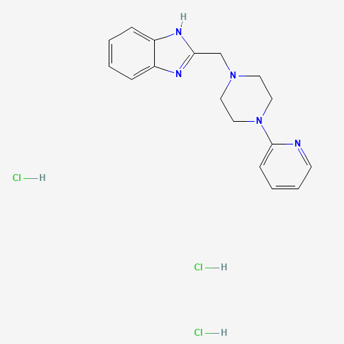 2-[(4-pyridin-2-ylpiperazin-1-yl)methyl]-1H-benzimidazole;trihydrochloride (CAS: 587870-77-7) - Related Chemical Product