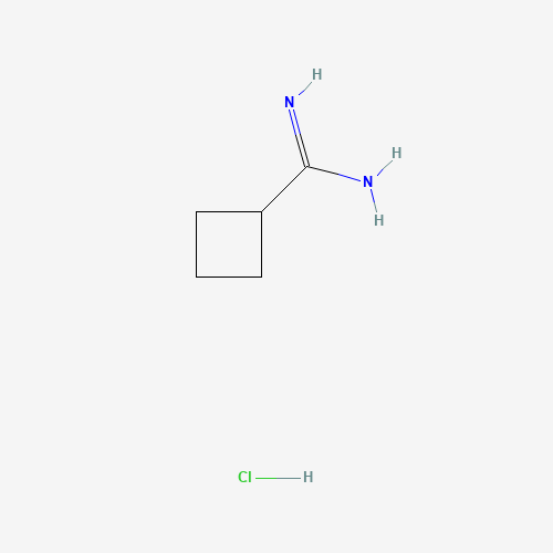 cyclobutanecarboximidamide;hydrochloride (CAS: 71690-89-6) - Chemical Structure and Molecular Formula 