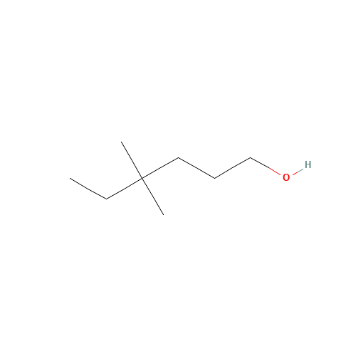4,4-dimethylhexan-1-ol (CAS: 6481-95-4) - Chemical Structure and Molecular Formula 