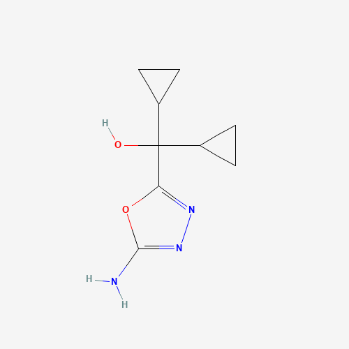 (5-amino-1,3,4-oxadiazol-2-yl)-dicyclopropylmethanol (CAS: 932369-53-4) - Related Chemical Product