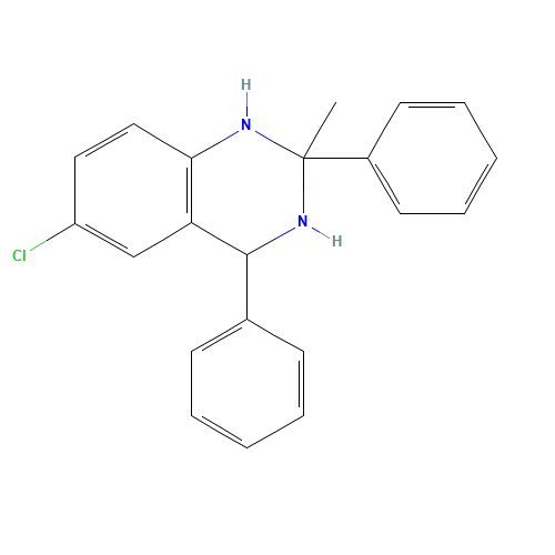 6-chloro-2-methyl-2,4-diphenyl-3,4-dihydro-1H-quinazoline (CAS: 84571-54-0) - Related Chemical Product