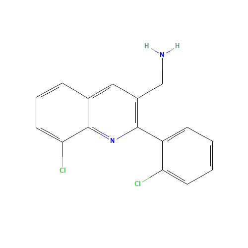 [8-chloro-2-(2-chlorophenyl)quinolin-3-yl]methanamine (CAS: 1064578-24-0) - Related Chemical Product