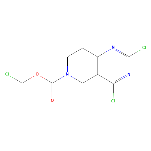 1-chloroethyl 2,4-dichloro-7,8-dihydro-5H-pyrido[4,3-d]pyrimidine-6-carboxylate (CAS: 1201781-22-7) - Related Chemical Product