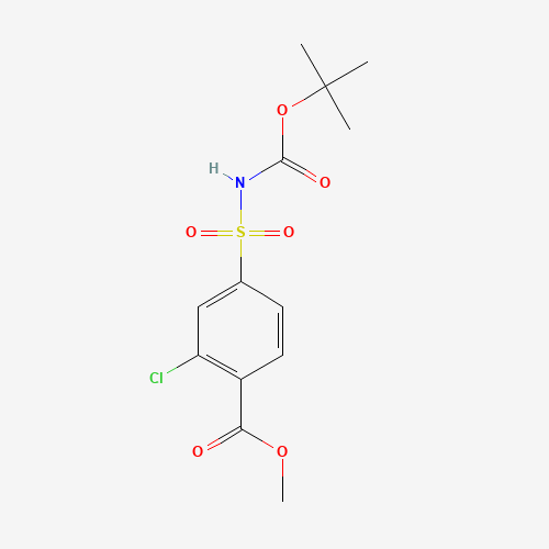 methyl 2-chloro-4-[(2-methylpropan-2-yl)oxycarbonylsulfamoyl]benzoate (CAS: 1552310-55-0) - Related Chemical Product