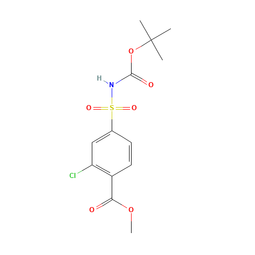 methyl 2-chloro-4-[(2-methylpropan-2-yl)oxycarbonylsulfamoyl]benzoate (CAS: 1552310-55-0) - Related Chemical Product