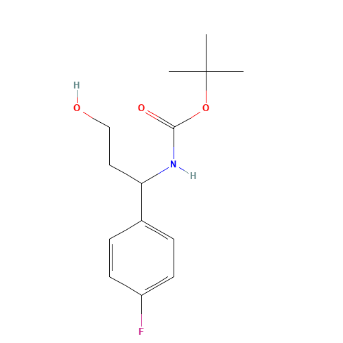 tert-butyl N-[1-(4-fluorophenyl)-3-hydroxypropyl]carbamate (CAS: 862466-16-8) - Related Chemical Product