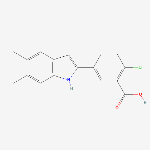 2-chloro-5-(5,6-dimethyl-1H-indol-2-yl)benzoic acid (CAS: 835595-04-5) - Related Chemical Product