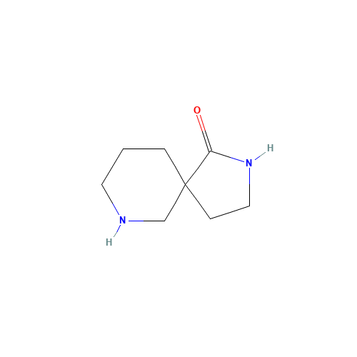 2,9-diazaspiro[4.5]decan-1-one (CAS: 887118-43-6) - Chemical Structure and Molecular Formula 
