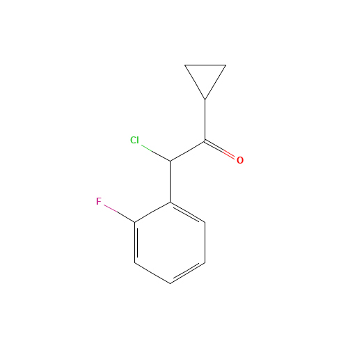 2-chloro-1-cyclopropyl-2-(2-fluorophenyl)ethanone (CAS: 178688-43-2) - Related Chemical Product