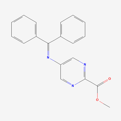 methyl 5-(benzhydrylideneamino)pyrimidine-2-carboxylate (CAS: 1383802-11-6) - Chemical Structure and Molecular Formula 