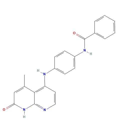 N-[4-[(5-methyl-7-oxo-8H-1,8-naphthyridin-4-yl)amino]phenyl]benzamide (CAS: 1203510-29-5) - Related Chemical Product