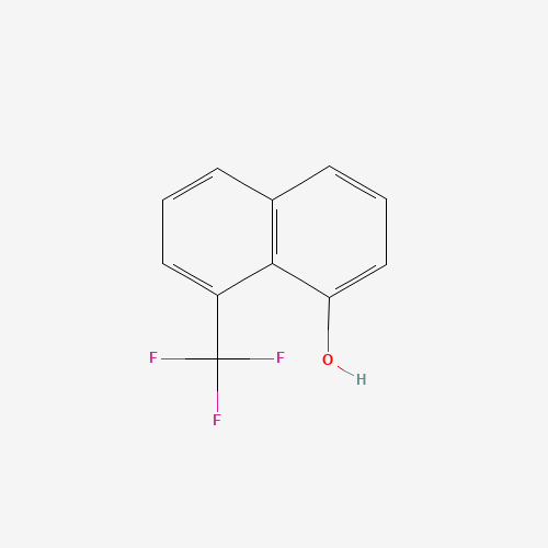 8-(trifluoromethyl)naphthalen-1-ol (CAS: 33533-47-0) - Chemical Structure and Molecular Formula 