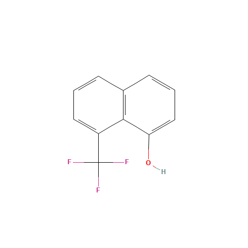 8-(trifluoromethyl)naphthalen-1-ol (CAS: 33533-47-0) - Chemical Structure and Molecular Formula 