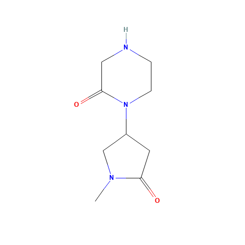 1-(1-methyl-5-oxopyrrolidin-3-yl)piperazin-2-one (CAS: 1284249-16-6) - Related Chemical Product