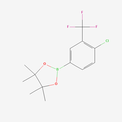 2-[4-chloro-3-(trifluoromethyl)phenyl]-4,4,5,5-tetramethyl-1,3,2-dioxaborolane (CAS: 445303-09-3) - Related Chemical Product