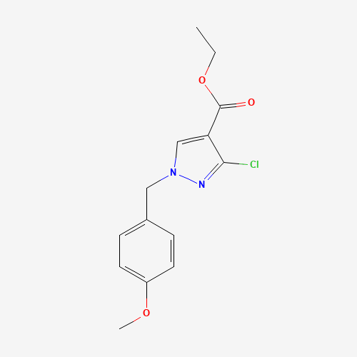 ethyl 3-chloro-1-[(4-methoxyphenyl)methyl]pyrazole-4-carboxylate (CAS: 1235313-99-1) - Related Chemical Product