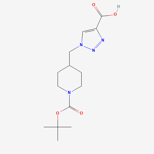 1-[[1-[(2-methylpropan-2-yl)oxycarbonyl]piperidin-4-yl]methyl]triazole-4-carboxylic acid (CAS: 887405-59-6) - Related Chemical Product
