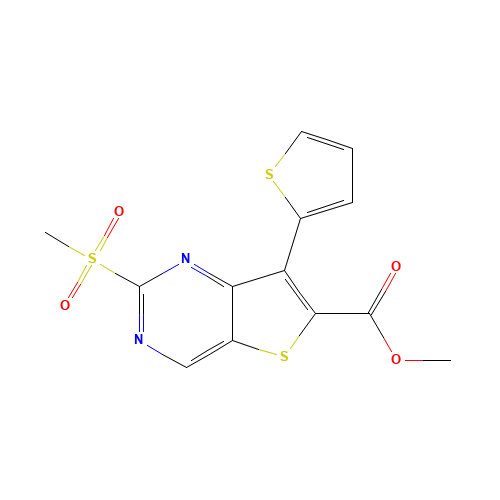 methyl 2-methylsulfonyl-7-thiophen-2-ylthieno[3,2-d]pyrimidine-6-carboxylate (CAS: 1462950-25-9) - Related Chemical Product