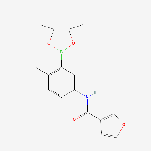 N-[4-methyl-3-(4,4,5,5-tetramethyl-1,3,2-dioxaborolan-2-yl)phenyl]furan-3-carboxamide (CAS: 623907-54-0) - Related Chemical Product