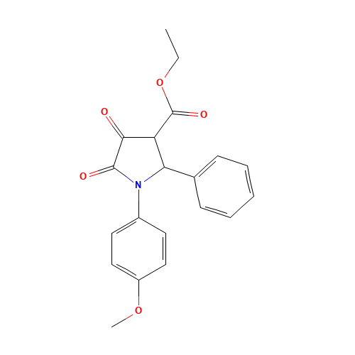 ethyl 1-(4-methoxyphenyl)-4,5-dioxo-2-phenylpyrrolidine-3-carboxylate (CAS: 401941-23-9) - Related Chemical Product