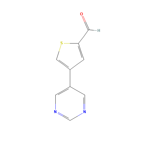 4-pyrimidin-5-ylthiophene-2-carbaldehyde (CAS: 893741-28-1) - Related Chemical Product
