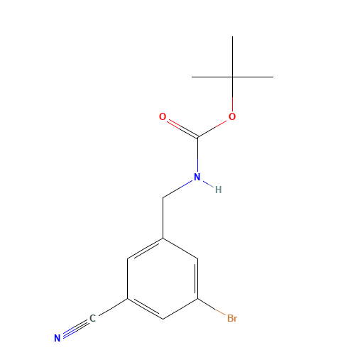 tert-butyl N-[(3-bromo-5-cyanophenyl)methyl]carbamate (CAS: 1177558-71-2) - Related Chemical Product