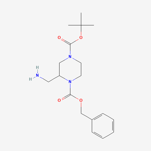 1-O-benzyl 4-O-tert-butyl 2-(aminomethyl)piperazine-1,4-dicarboxylate (CAS: 317365-34-7) - Related Chemical Product