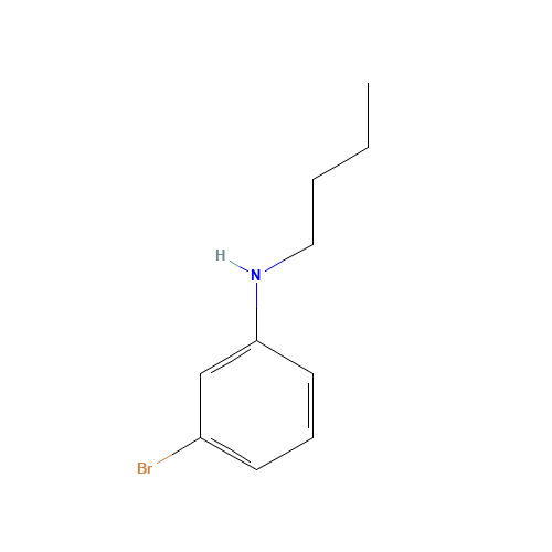 3-bromo-N-butylaniline (CAS: 581798-36-9) - Chemical Structure and Molecular Formula 