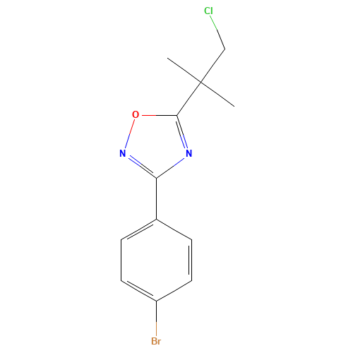 3-(4-bromophenyl)-5-(1-chloro-2-methylpropan-2-yl)-1,2,4-oxadiazole (CAS: 1033201-95-4) - Related Chemical Product