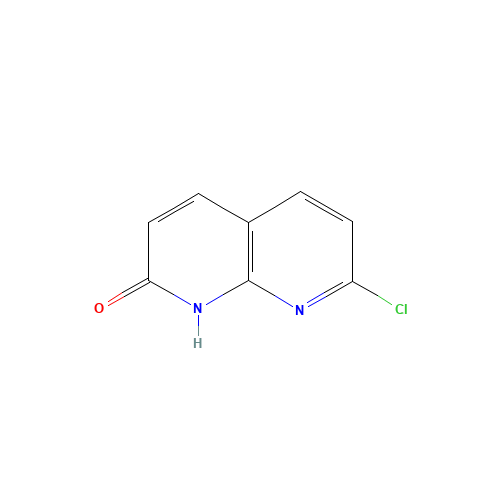 7-chloro-1H-1,8-naphthyridin-2-one (CAS: 15944-34-0) - Chemical Structure and Molecular Formula 