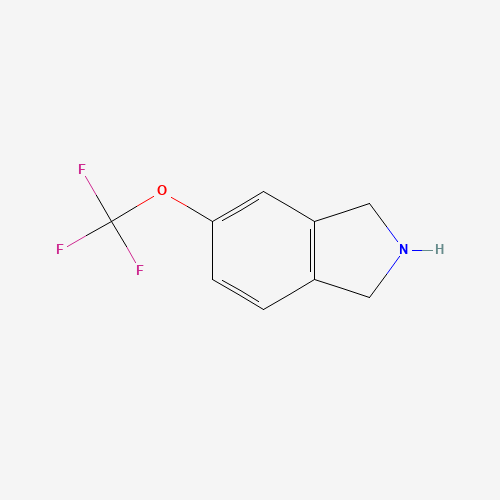 5-(trifluoromethoxy)-2,3-dihydro-1H-isoindole (CAS: 1211532-42-1) - Chemical Structure and Molecular Formula 