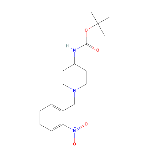 tert-butyl N-[1-[(2-nitrophenyl)methyl]piperidin-4-yl]carbamate (CAS: 1197156-35-6) - Related Chemical Product