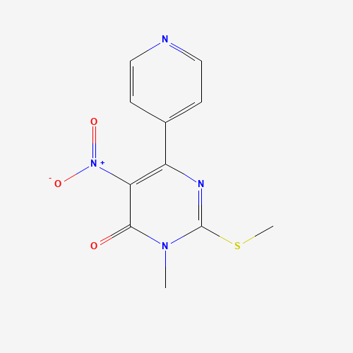 3-methyl-2-methylsulfanyl-5-nitro-6-pyridin-4-ylpyrimidin-4-one (CAS: 831231-60-8) - Related Chemical Product