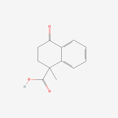 1-methyl-4-oxo-2,3-dihydronaphthalene-1-carboxylic acid (CAS: 3123-55-5) - Chemical Structure and Molecular Formula 