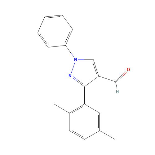 3-(2,5-dimethylphenyl)-1-phenylpyrazole-4-carbaldehyde (CAS: 431073-03-9) - Related Chemical Product