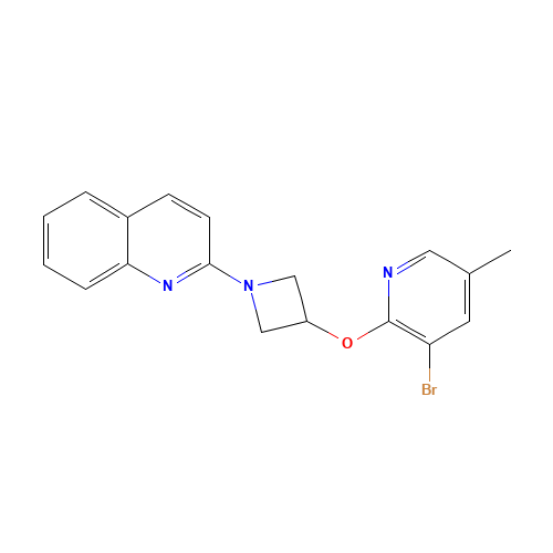 2-[3-(3-bromo-5-methylpyridin-2-yl)oxyazetidin-1-yl]quinoline (CAS: 1350607-48-5) - Related Chemical Product