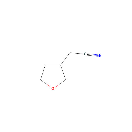 2-(oxolan-3-yl)acetonitrile (CAS: 476415-60-8) - Chemical Structure and Molecular Formula 