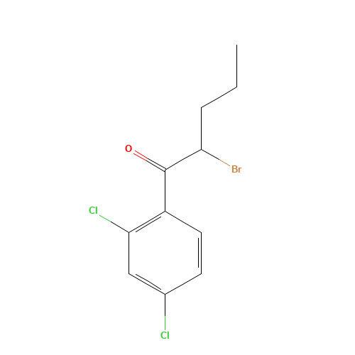 2-bromo-1-(2,4-dichlorophenyl)pentan-1-one (CAS: 86115-64-2) - Related Chemical Product