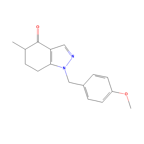 1-[(4-methoxyphenyl)methyl]-5-methyl-6,7-dihydro-5H-indazol-4-one (CAS: 1355249-10-3) - Related Chemical Product