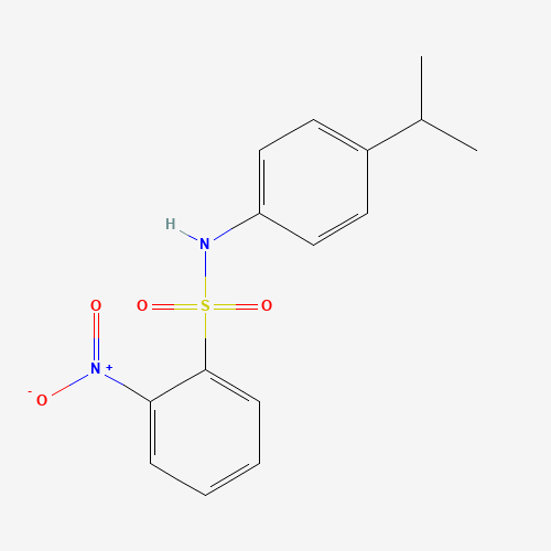 2-nitro-N-(4-propan-2-ylphenyl)benzenesulfonamide (CAS: 331435-68-8) - Related Chemical Product