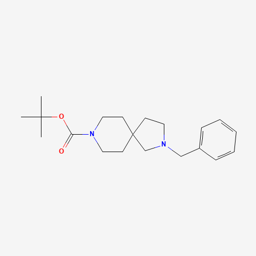 tert-butyl 2-benzyl-2,8-diazaspiro[4.5]decane-8-carboxylate (CAS: 236406-40-9) - Chemical Structure and Molecular Formula 